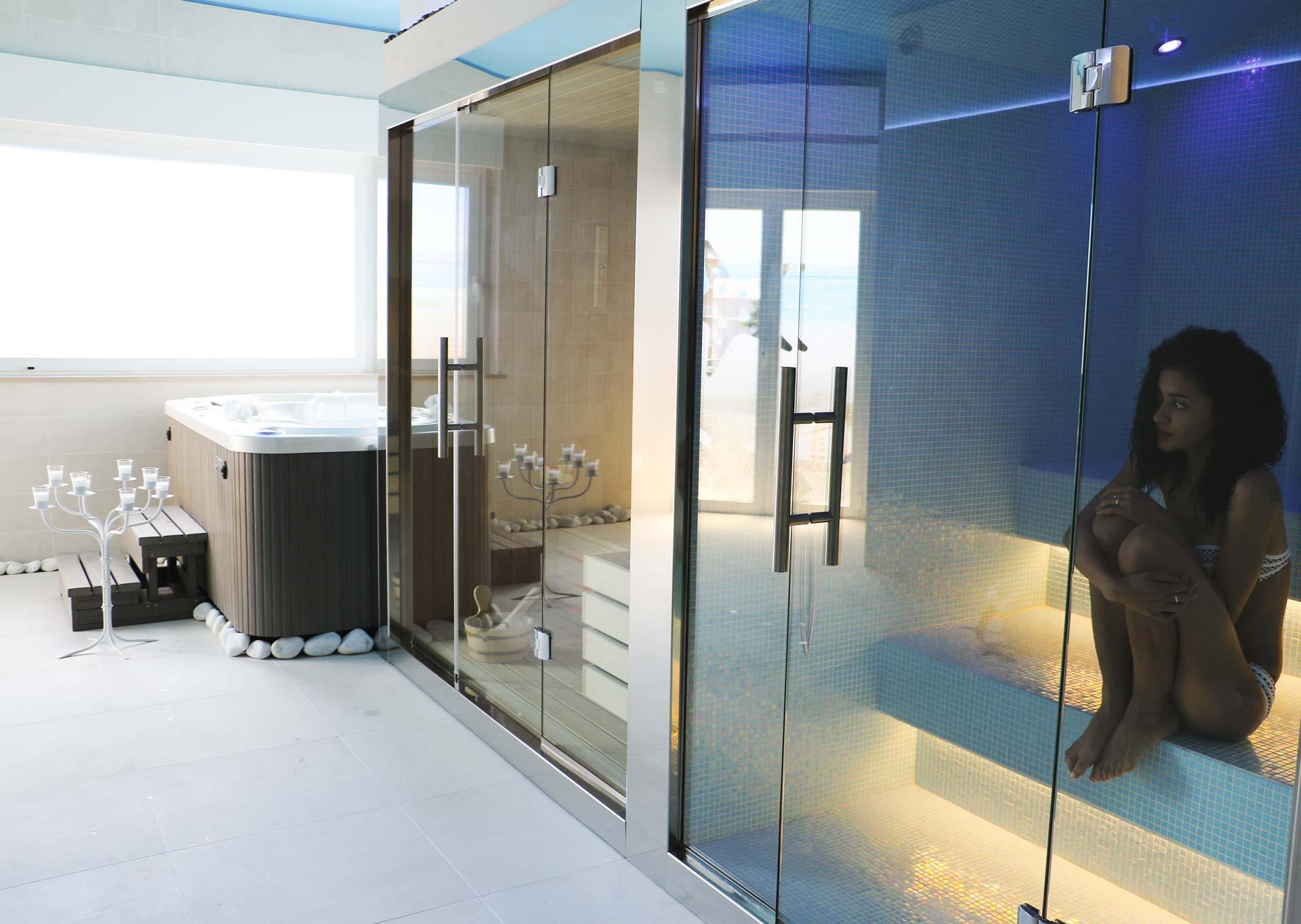 Bagno turco con vapore