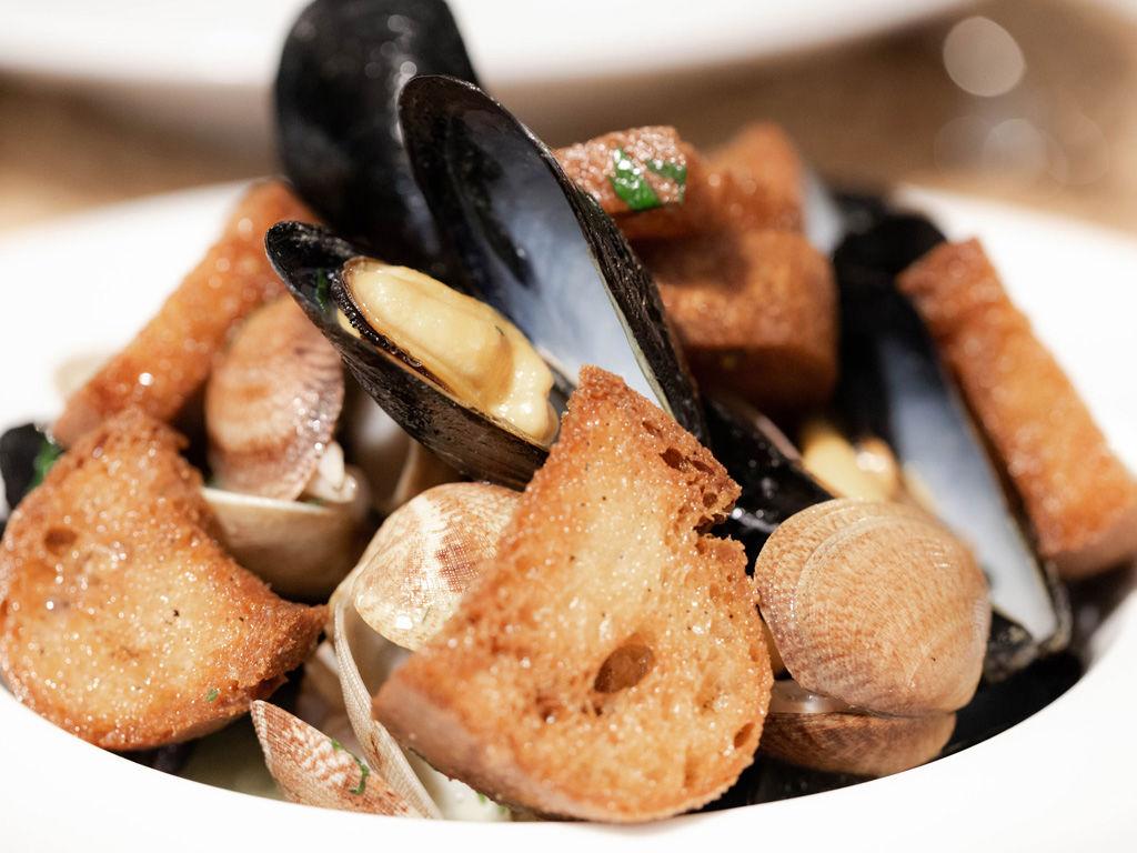 Piatto di cozze ristorante