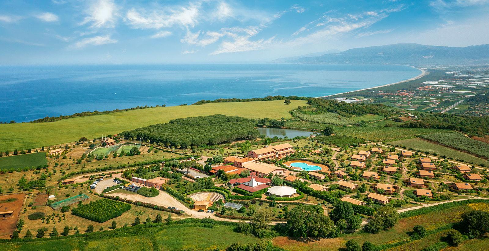 Vista aerea del resort