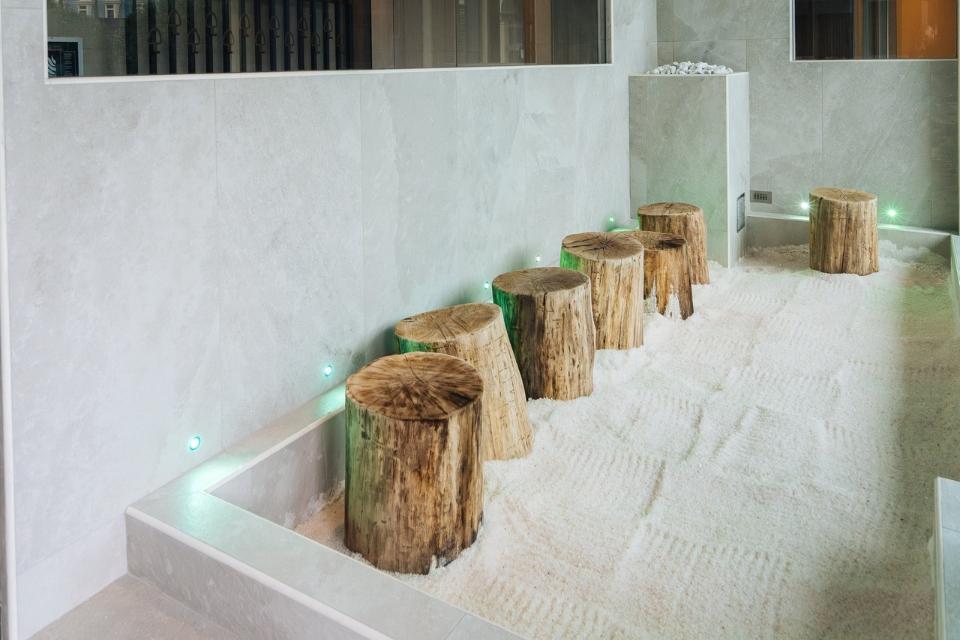 Il Sale - Tepidarium secco con pavimento di sale