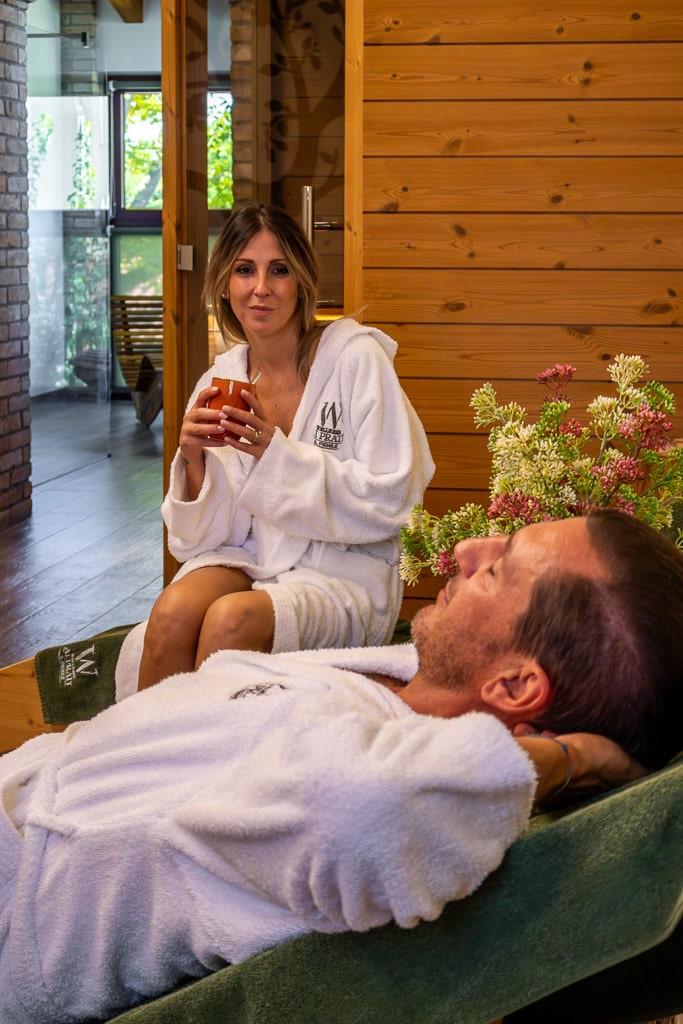 Lettini relax nella terrazza riscaldata