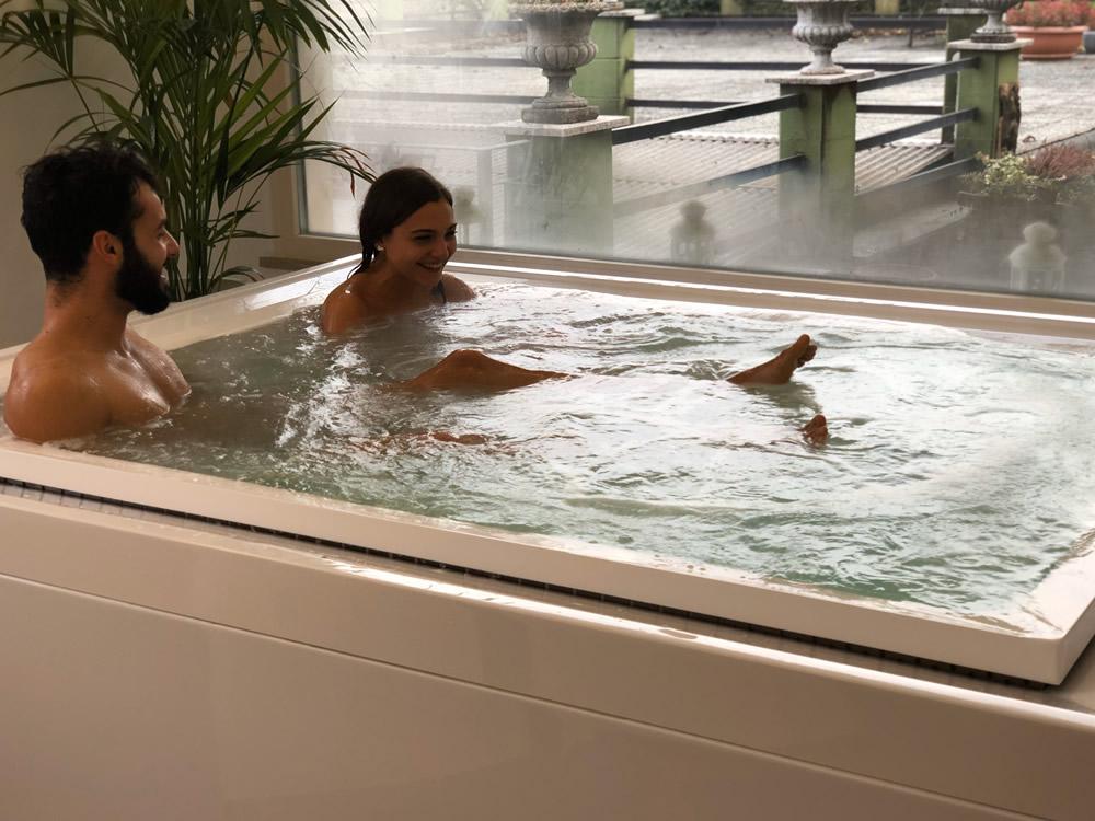 Zona relax con caminetto