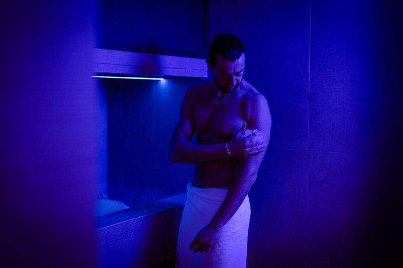 Cascata di ghiaccio della spa