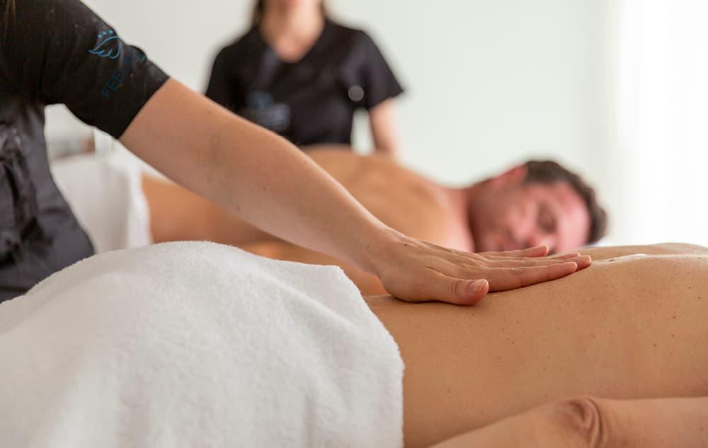 Area relax con lettini solarium