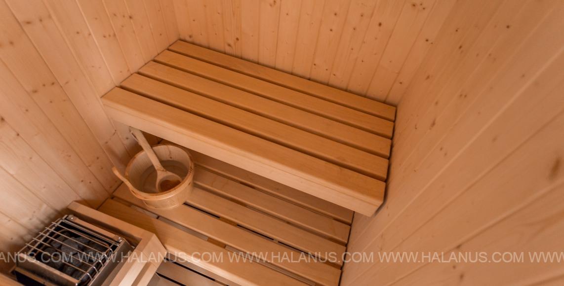 Sauna in spa suite