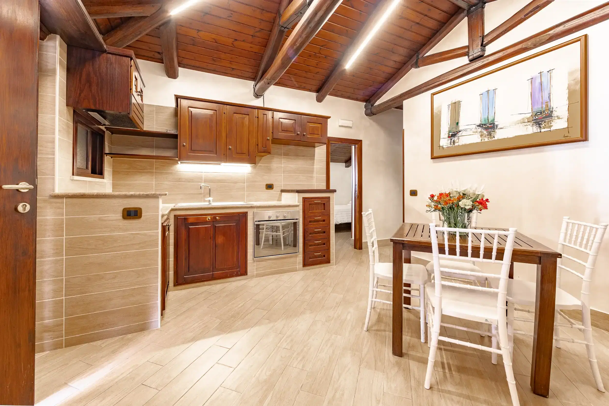 Ambiente soggiorno della suite