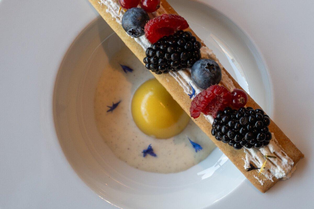 Dessert della cucina gourmet trentina