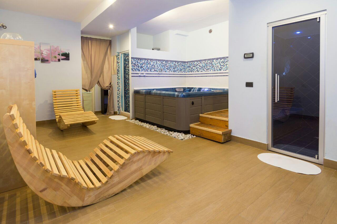 Centro benessere con spa privé in hotel mare blu a pineto