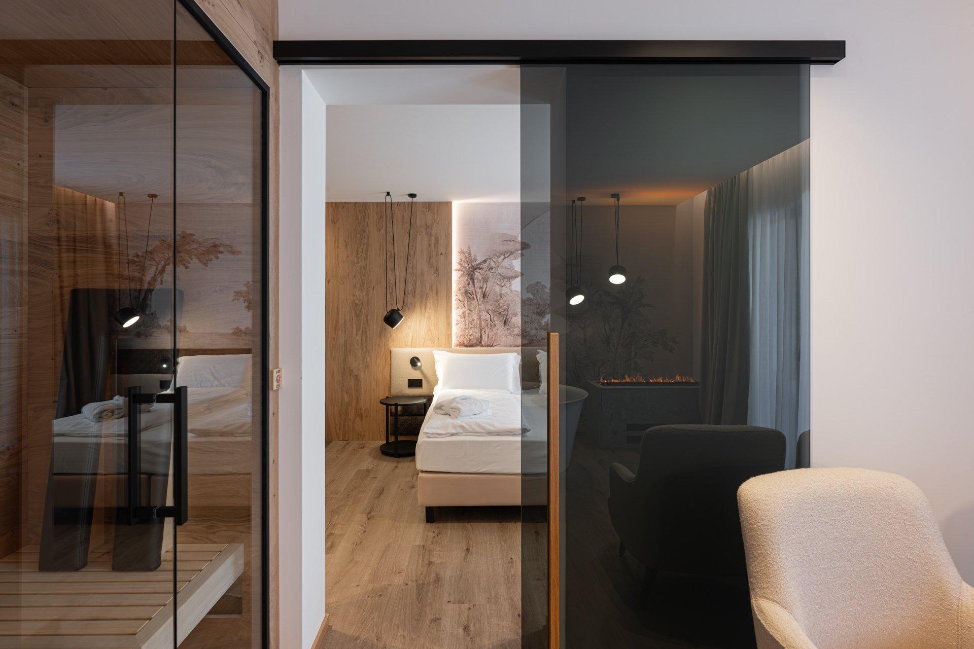 Camera con sauna privata interna