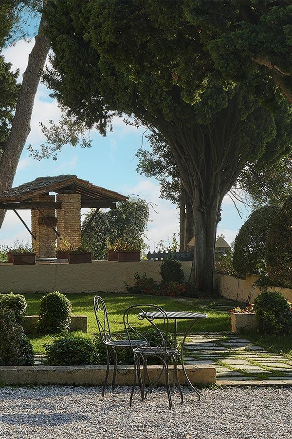 Giardino panoramico del resort