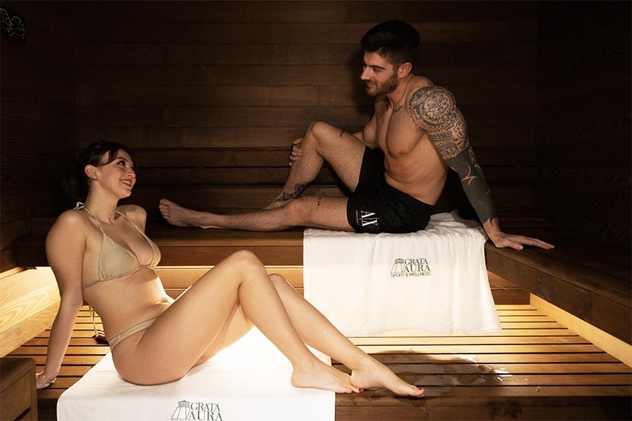 Sauna nella Spa Grata Aura
