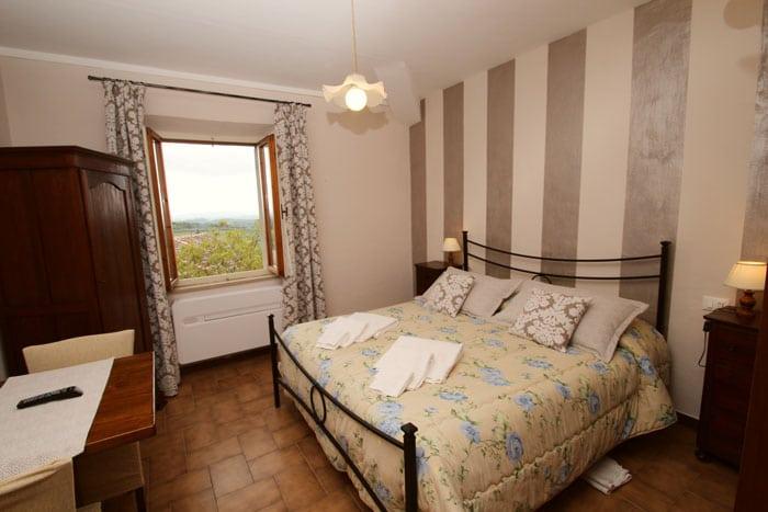 Camera con vista panoramica sul Chianti