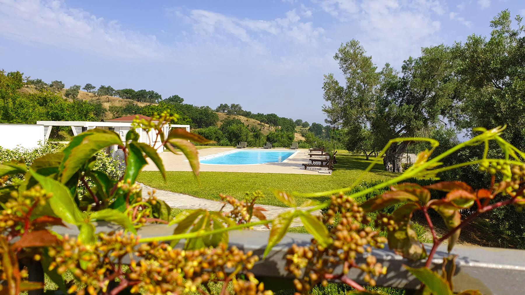 Camera Dolce di Rossano con vista piscina