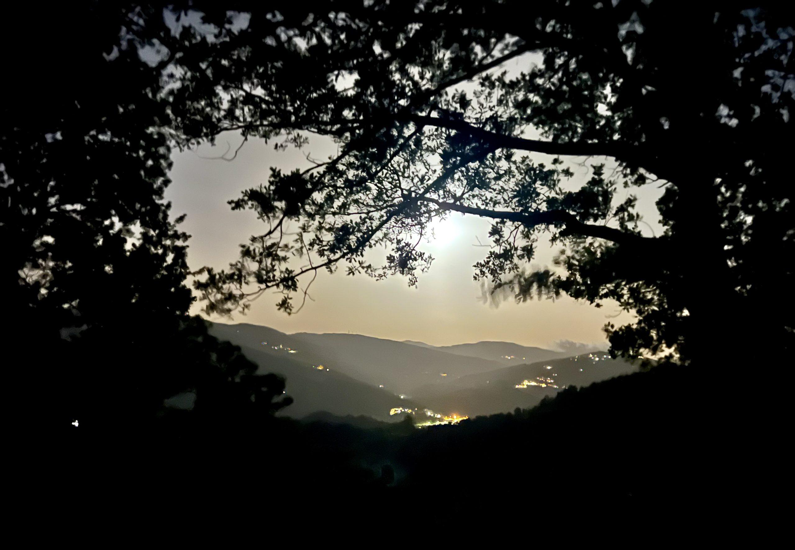 Veduta della vallata dal campeggio