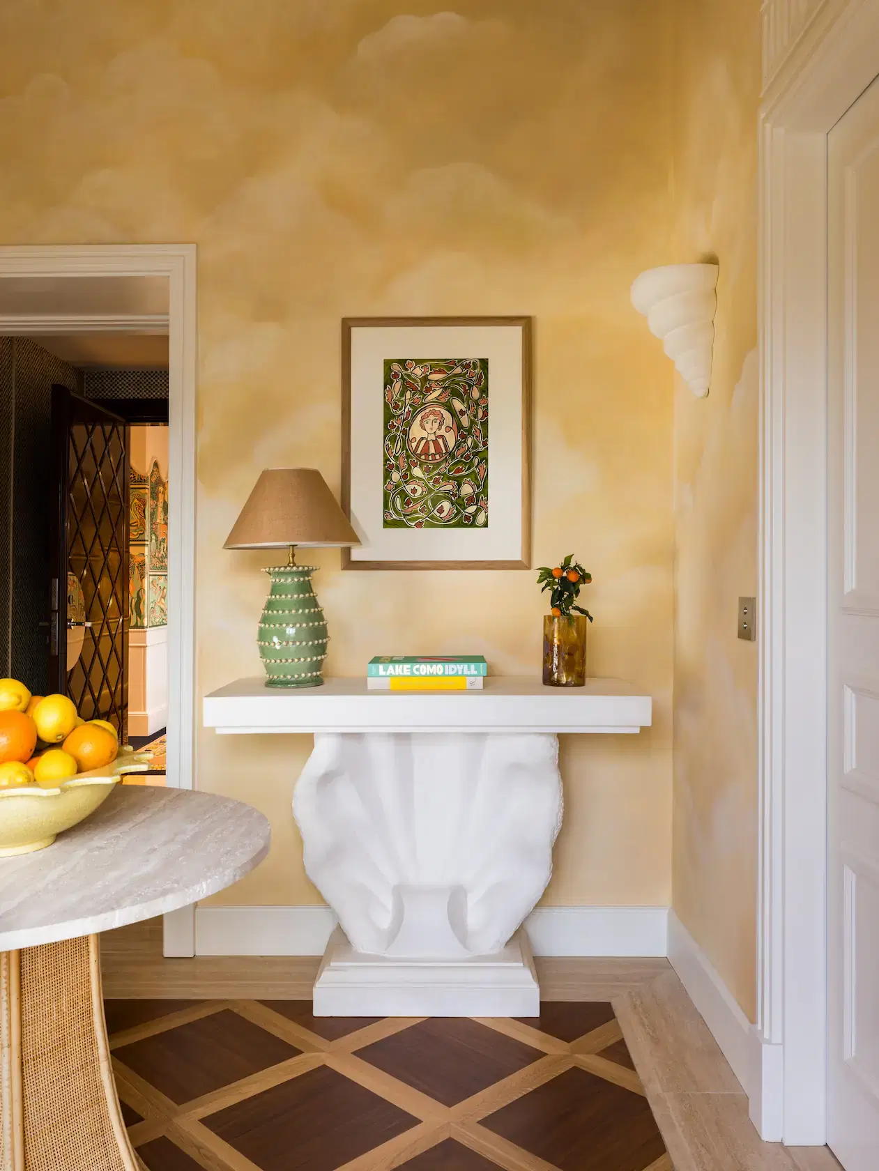 Porta d'ingresso a una camera Casa Monti