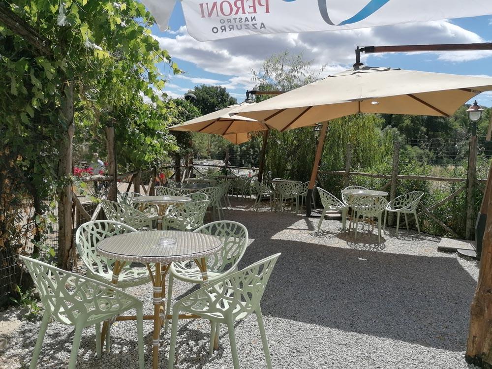 Dettaglio delle vasche termali naturali