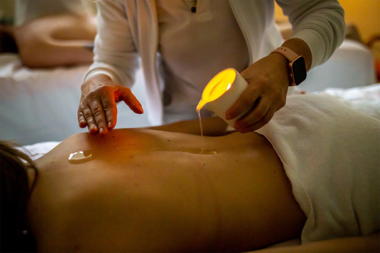 Massaggio con candela