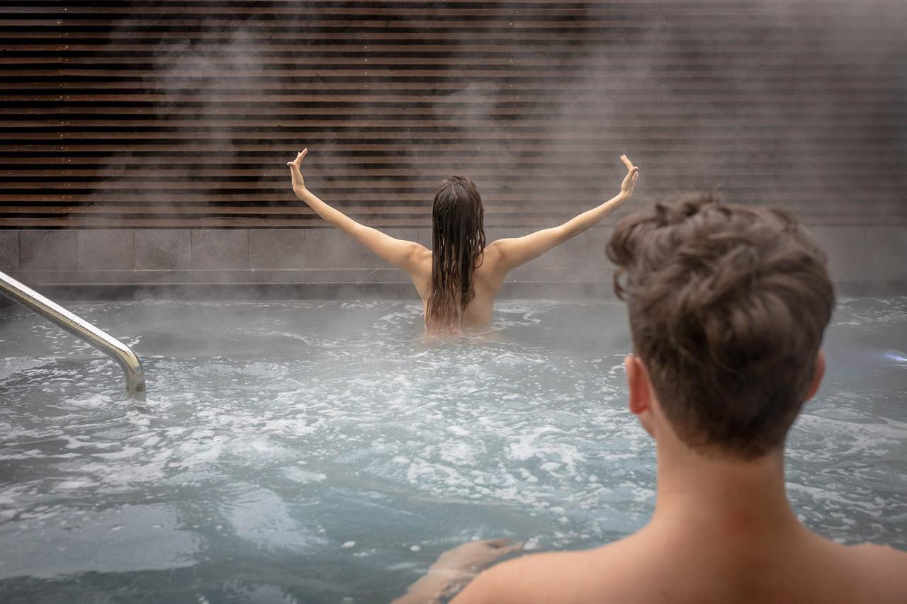 Idromassaggio all'aperto