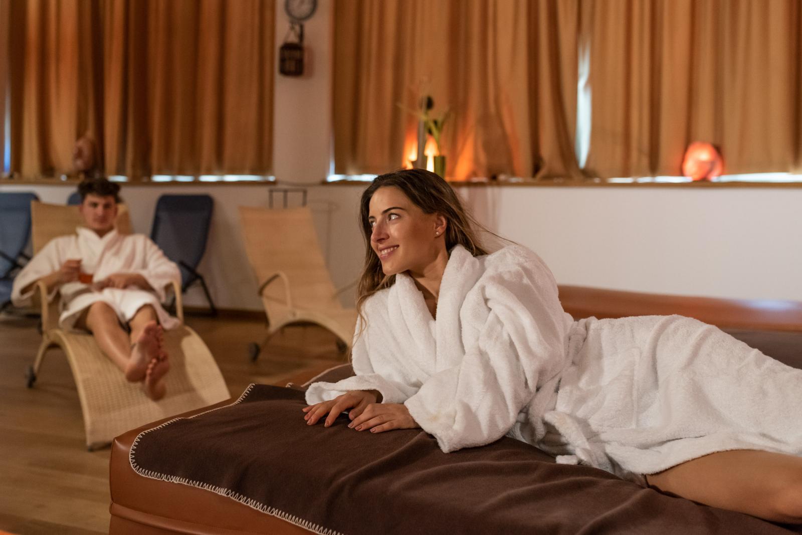 Sale relax con letti ad acqua