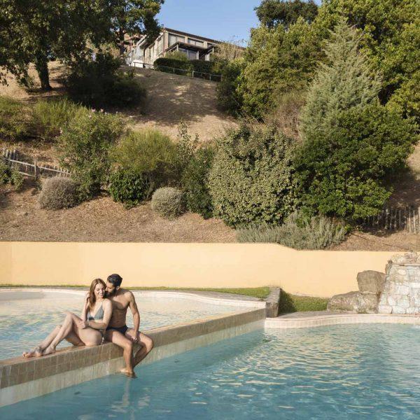 Vista aerea del resort con spa