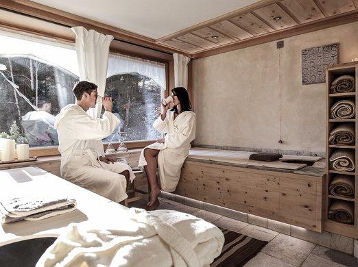 Zona relax con tisane biologiche