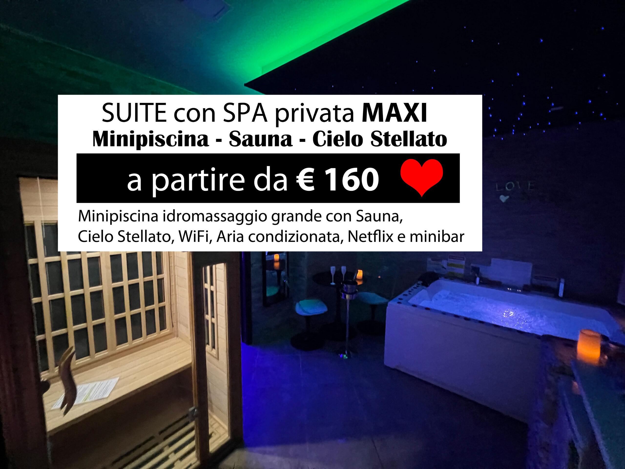 Suite con SPA privata Maxi con minipiscina riscaldata