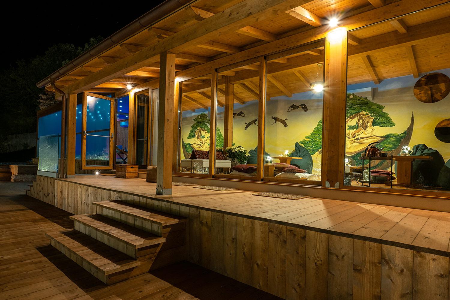 Area relax e solarium spa