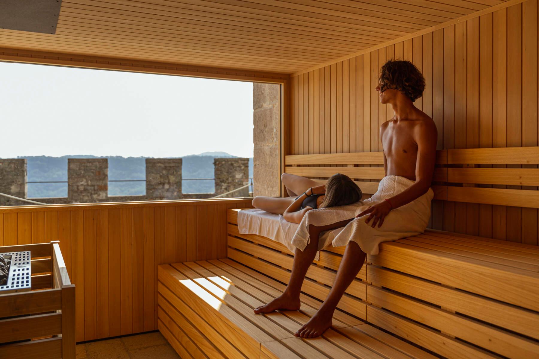 Sauna finlandese in legno
