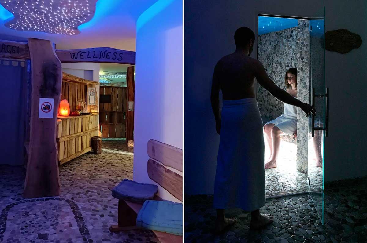 Sauna del centro wellness