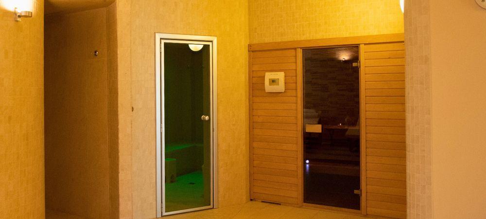 Area benessere con sauna e bagno turco