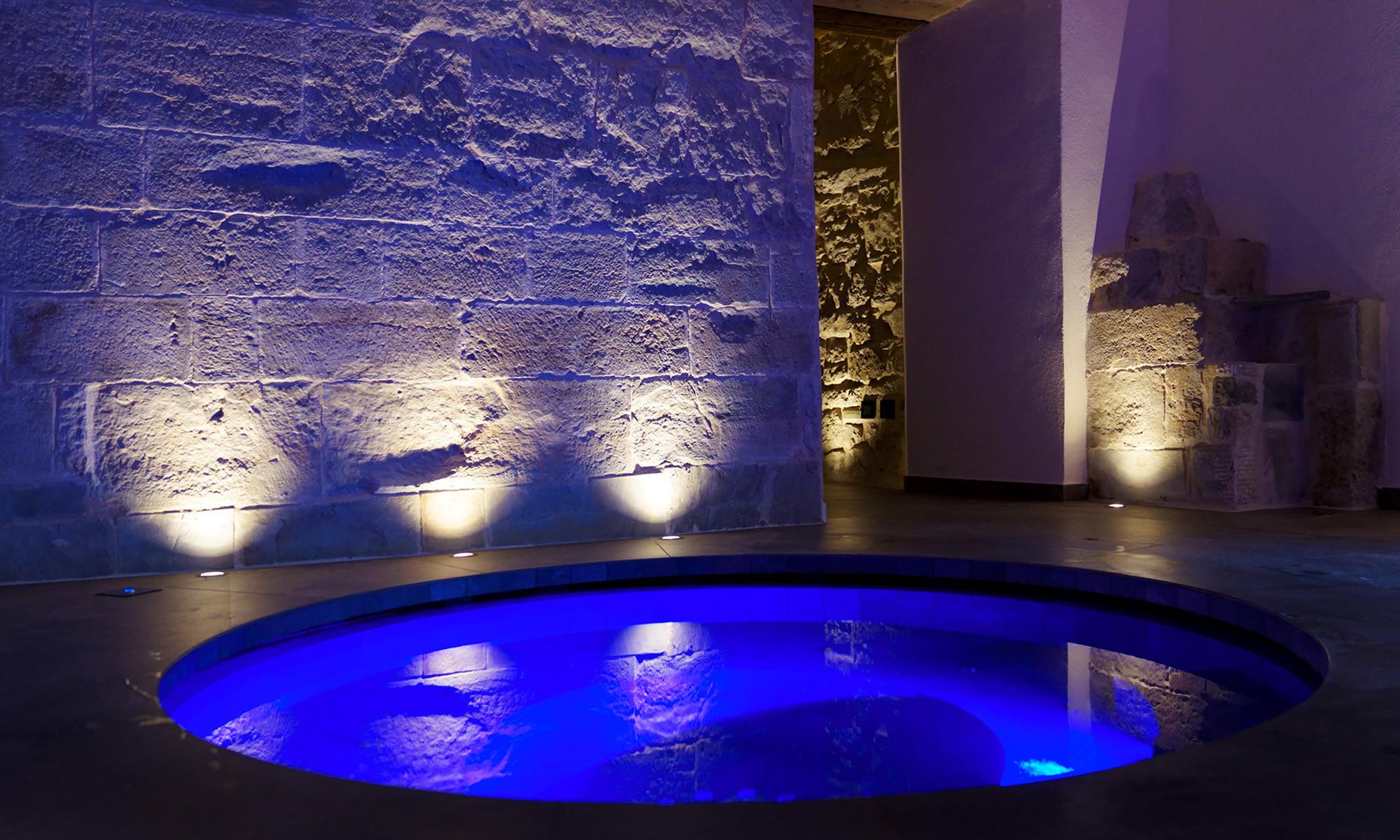 Vasche idromassaggio della Mineral Spa