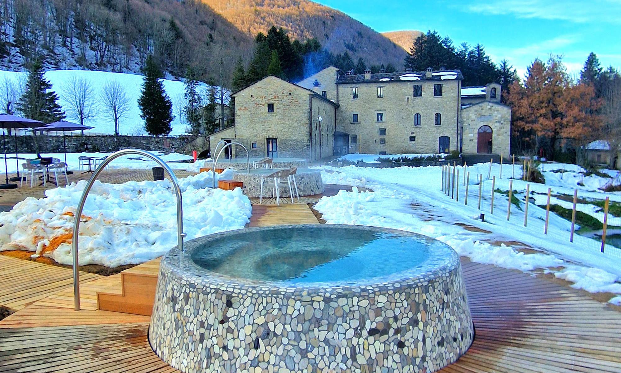 Sky Spa panoramica con vasche esterne riscaldate